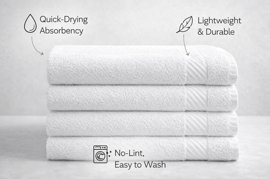 Premium Bath Towel “The Towel That Actually Dries You — Fast, Soft, and Without the Bulk”