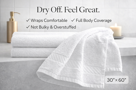 Premium Bath Towel “The Towel That Actually Dries You — Fast, Soft, and Without the Bulk”